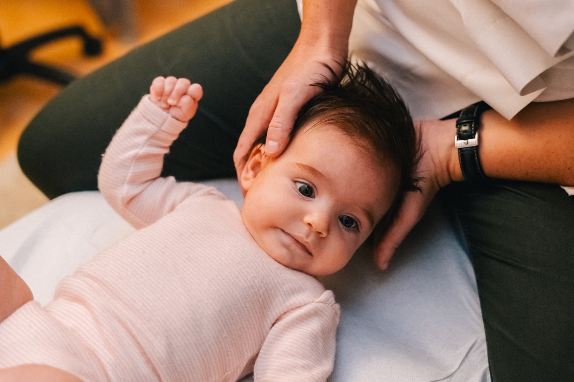 Paediatric osteopathy session – infant
