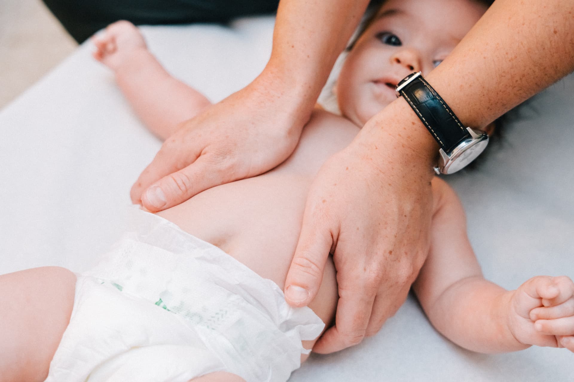 Visceral osteopathy for the infant